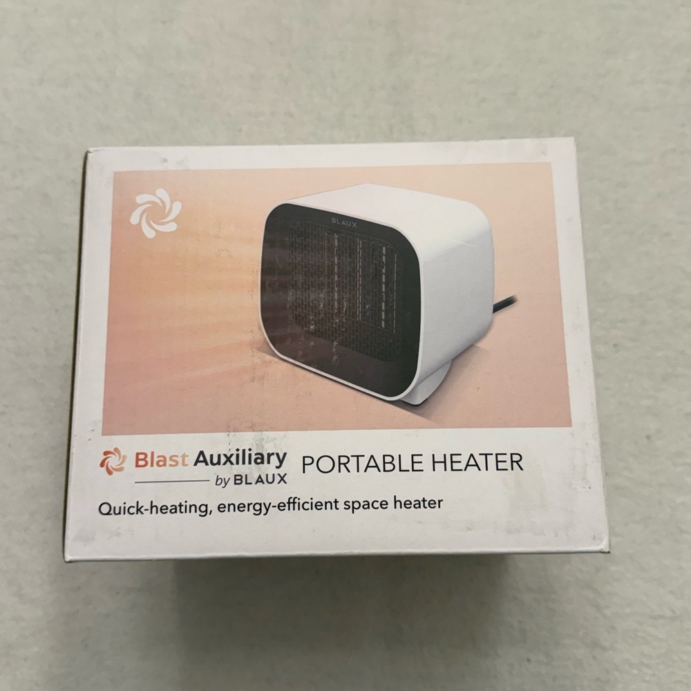 Portable Black and White Heater